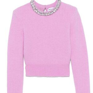 Self-Portrait crystal-embellished sweater